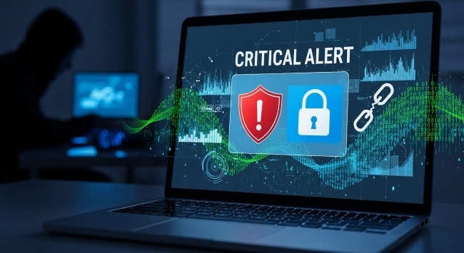 riesgos de ciberseguridad en empresas con alerta de ataque informático