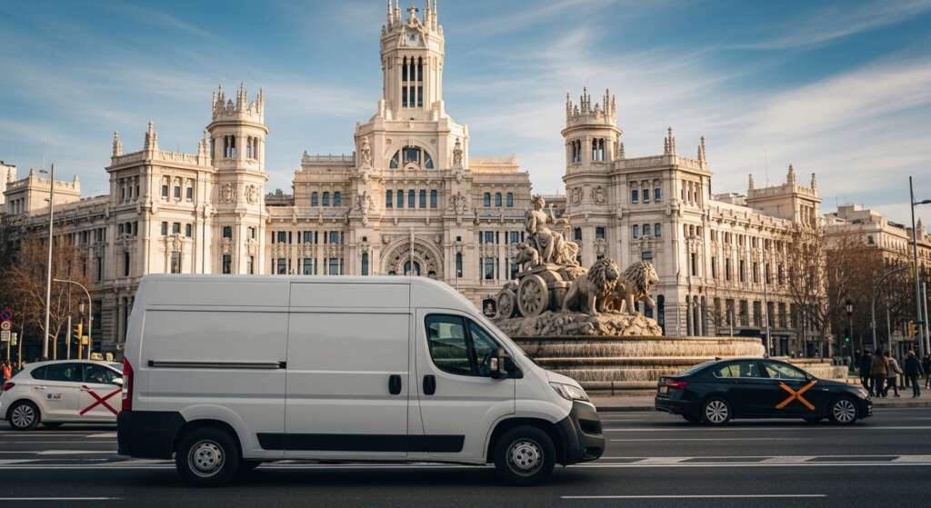 Furgoneta utilizada para servicio propio en actividad profesional